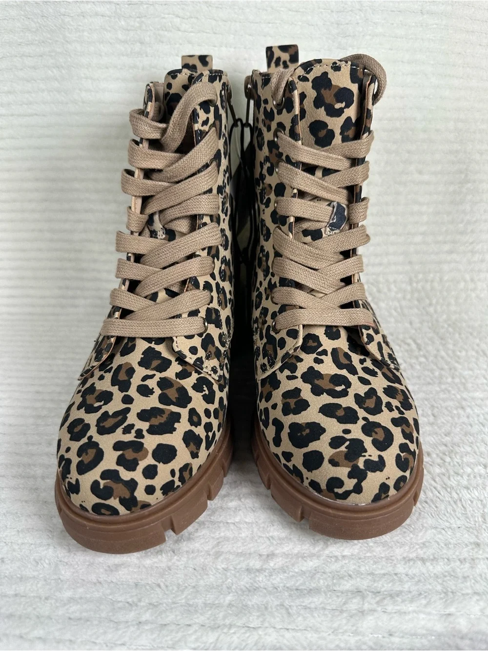 Thereabouts Little Girls Blakely Leopard Chunky Heel Boots NWT Size 3